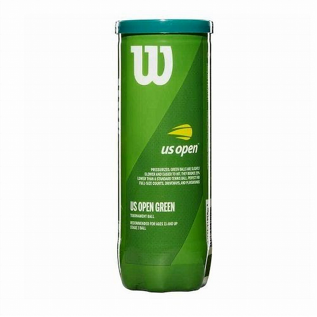Wilson Green Dot Tennis Balls 3 Ball Can Province Sports