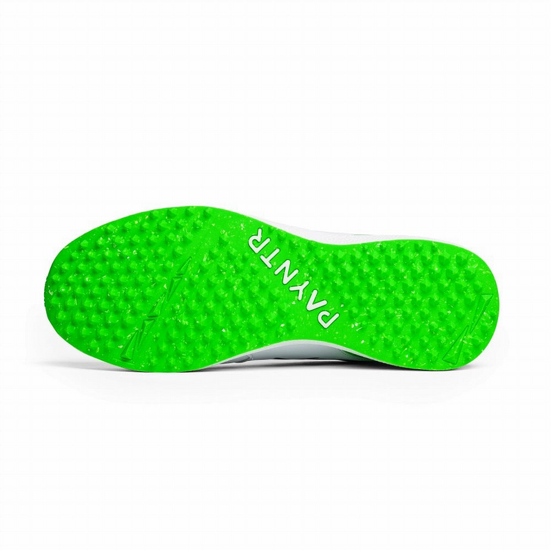 Payntr V-Rubber Cricket Shoes - White/Green