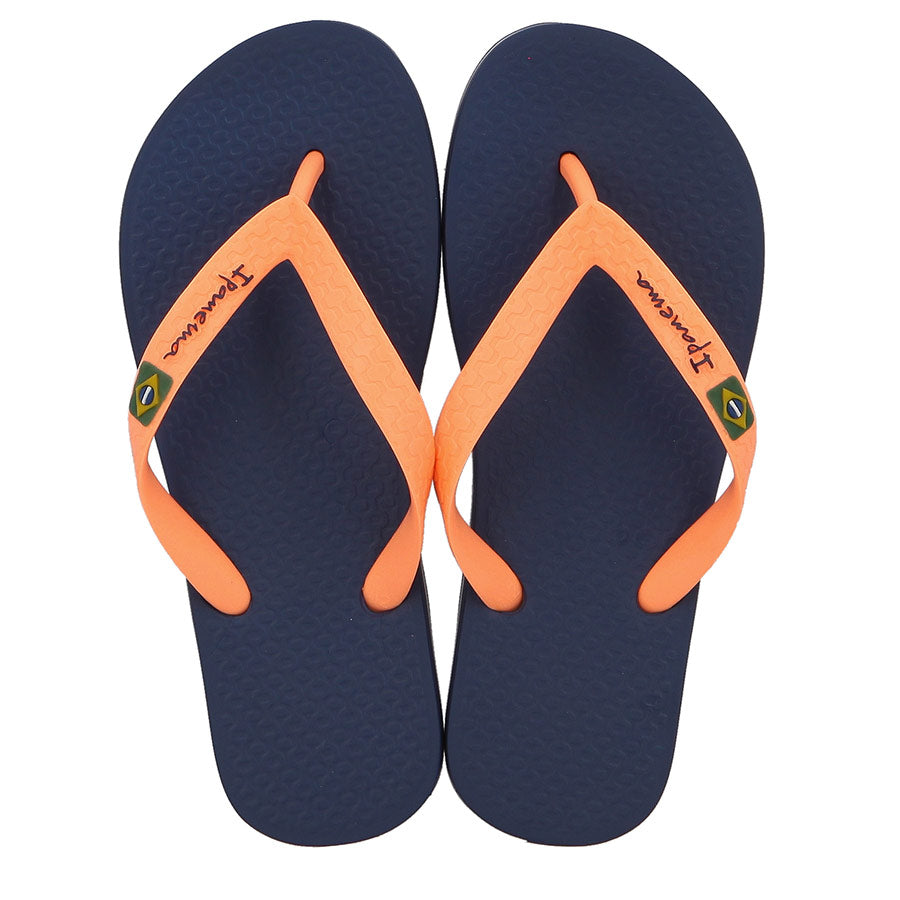 Ipanema Fille Clás Brasil II Kids – Tong Classique Drapeau Brésil Light Blue Pink 35/36