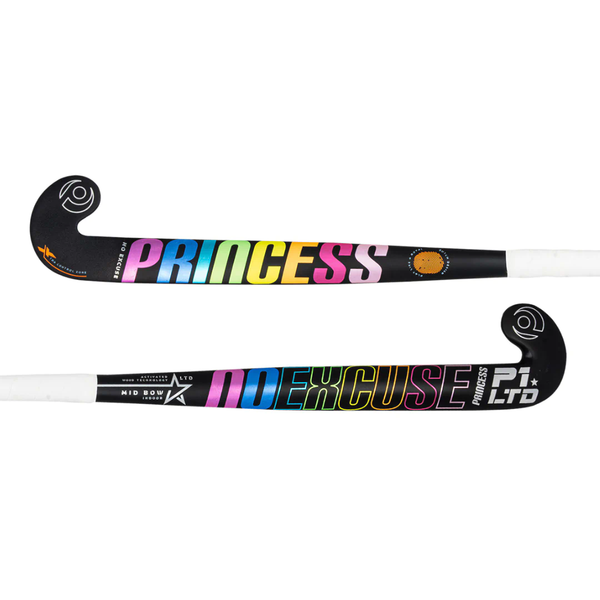 Princess No Excuse Limited Edition Junior Indoor Hockey Stick 2023 - Black/Rainbow