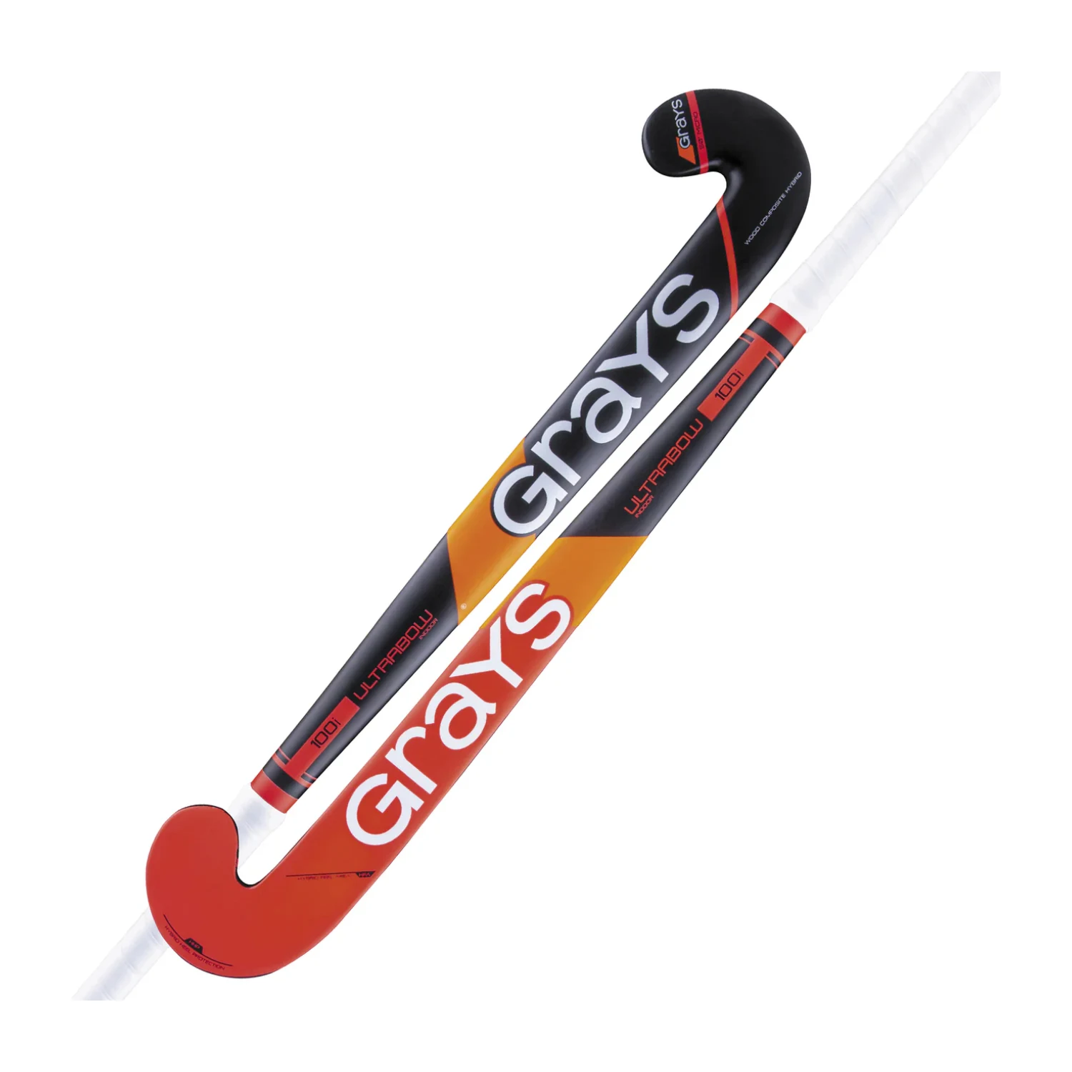 GRAYS Stick Hockey 100i Ultrabow Indoor Nero/Rosso Bastone GRAYS Stick Hockey 100i Ultrabow Indoor Nero/Rosso Bastone