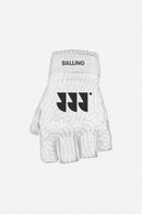 Balling Venture V2 Short Finger Hockey Glove - White