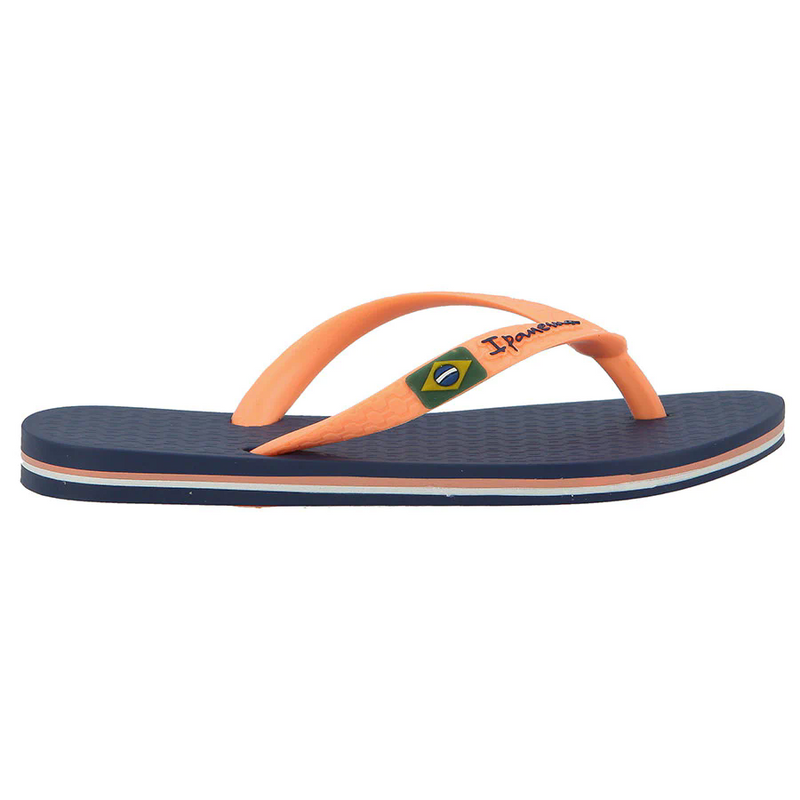 Ipanema Classic Brasil II Kids Slip Slops - Blue/Pink Starck