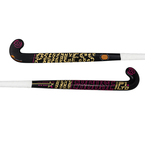 Princess No Excuse LTD PT1 Mid Bow Hockey Stick - Black/Leopard