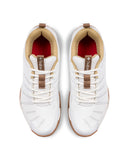 Teuton ST2 Unisex Indoor Court Shoes - White/Khaki