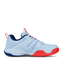 Teuton ST2 Unisex Indoor Court Shoes - Light Blue/Red