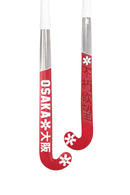 Osaka Pro Bow 10 Indoor Hockey Stick - Pompeian Red
