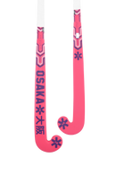 Osaka Mid Bow WD Junior Indoor Hockey Stick - Hot Pink