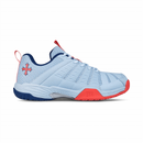 Teuton ST2 Unisex Indoor Court Shoes - Light Blue/Red