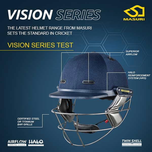 Masuri Vision Series Test Titanium Cricket Helmet