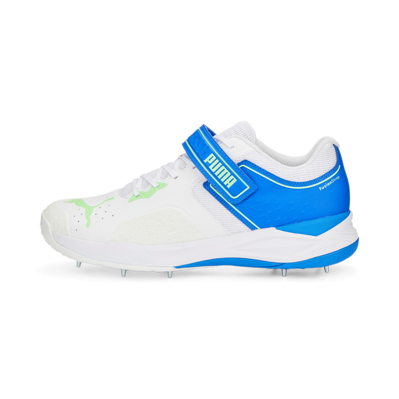 Puma 22.1 Bowling Spike Cricket Shoes (White/Blue)