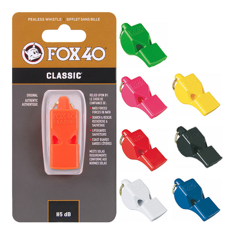 Orange Fox® 40 Three Chamber Pea-Less Whistle – KEY-BAK