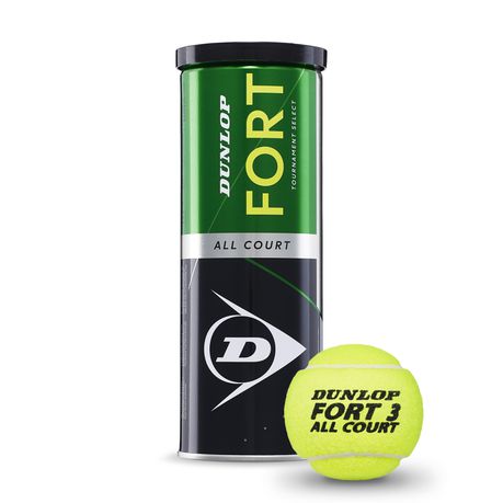 Dunlop Fort All Court Tennis Balls - 3 Ball Can