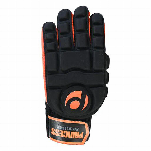 Princess Full Hand Hockey Glove - Right Hand (Black/Orange)