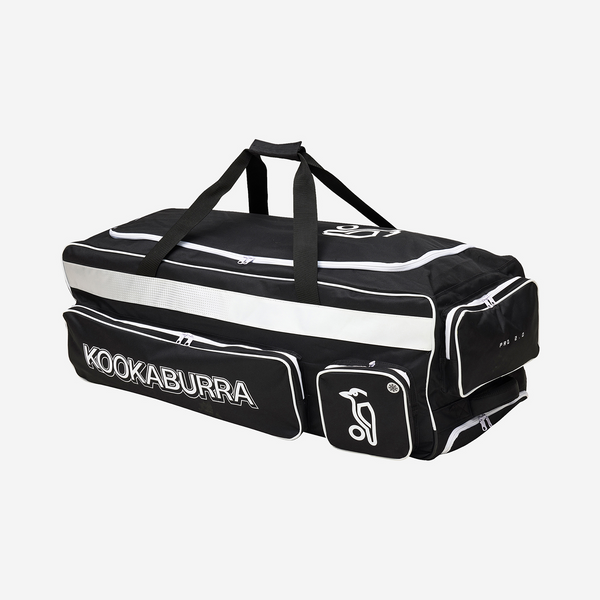 Kookaburra Pro 2.0 Wheelie Cricket Bag (Black/White)