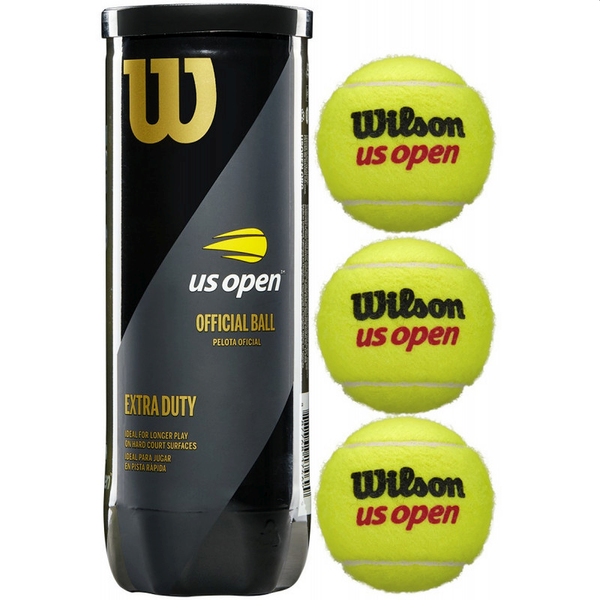 Wilson US Open Extra Duty Tennis Balls - 3 Ball Can