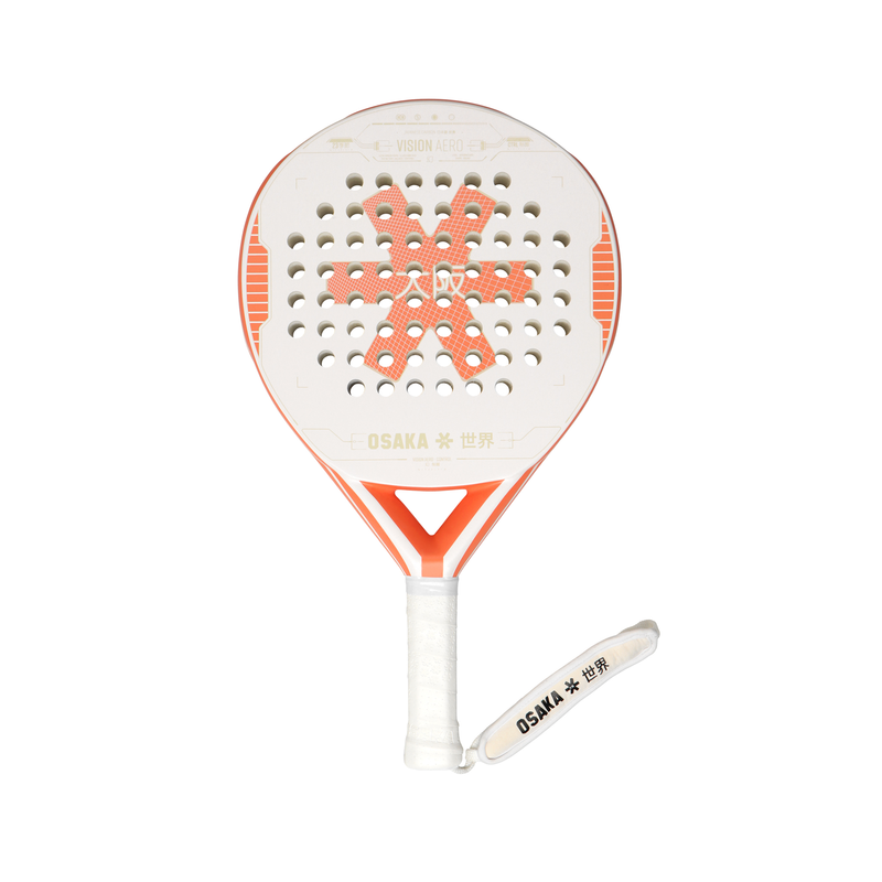 Osaka Vision Aero Control Padel Racket - Peach/White